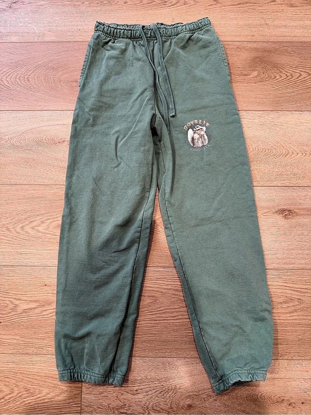 Boys Lie Goodbye Sweatpants Green Jogger Pants